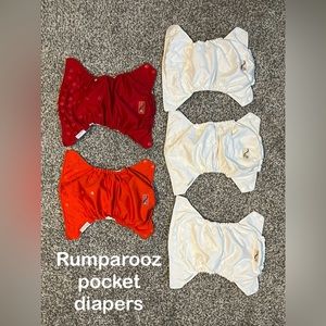 10 Rumparooz pocket diapers